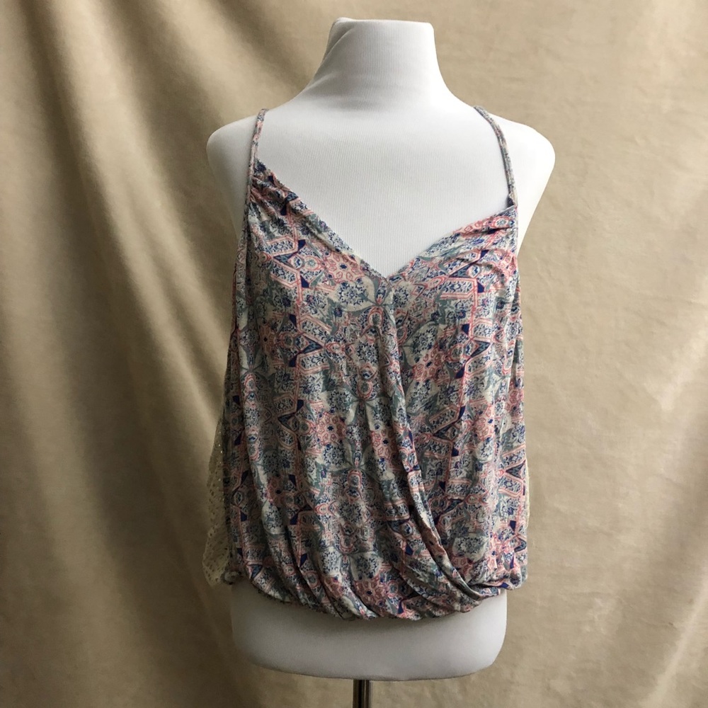 Free People flowery flowwing tank